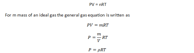 一般气体方程或理想气体定律